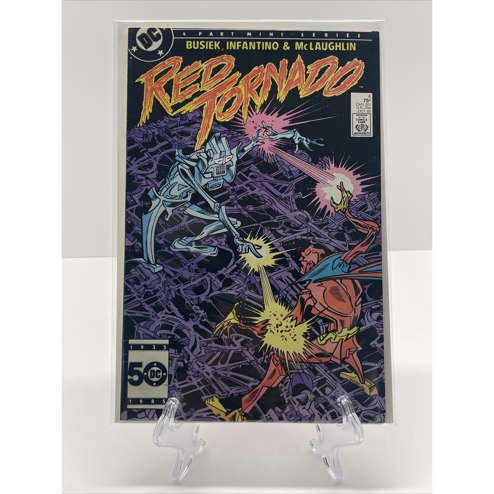 1985 DC Red Tornado Ghost Machine No. 4 Comic book.